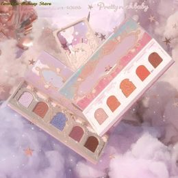 Eye Shadow Flower Know Dream Unicorn Five-Color Eyeshadow Palette Pearlescent Matte Thin Shimmer Smooth Colourful Portable Eyeshadow Palette 231031