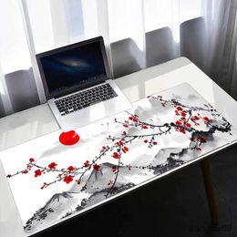 Mouse Pads Wrist Cherry Blossom Desk Mat Pad Flower Gaming Mouse Pad 900x400 Laptop Tablet Rug Computer Desk Carpet 80x30 Decor Mats