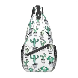 Duffel Bags Cactus Watercolour Chest Bag Trendy Large Capacity Daily Cross Customizable