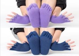 High Quality Anti Skid Yoga Socks And Gloves Set Non Slip Silicone Grips Gym Fitness Sports3986928