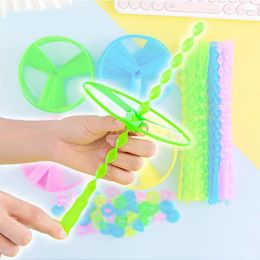 Party Favour 10Pcs Fuuny Flying Saucers Helicopters Kids Outdoor Game Toys For Child Birthday Favours Goodie Bag Pinata Fillers