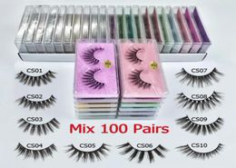 Eyelashes Whole 203050100 pcs Mink Eyelashes Whole Lashes In Bulk Mink Lashes Natural False Bulk Makeup3626981