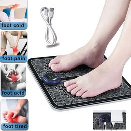 Foot Massager EMS Pad Portable Foldable Massage pad Body Muscle Stimulation Improve Blood Circulation Relief Pain Relax Feet 231030