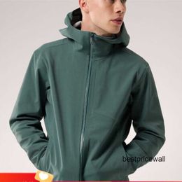 Mens Arcterys Jackets Hoodie ARCTERYS Mens Jacket SAWYER HOODY 23 New Outdoor Lightweight Breathable Waterproof Hooded Charge Coat Mens Coat Military Green Bo HBYA