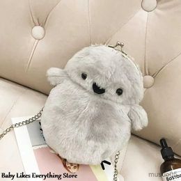 Mobile Phone Chain Cute Soft Little Plush Shoulder Bag for Girls Cartoon Girl Mobile Phone Purse Wallet Metal Chain Messenger Bag Kids Gift R231031