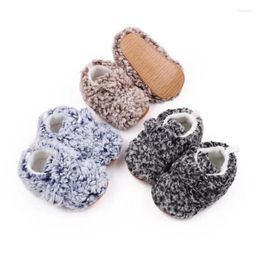 First Walkers Winter Baby Shoes Soft Rubber Sole Infant Warm Kids Boys Girls Fleece Casual