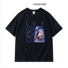 Luxury lowewe Loewees Men's T-shirts Oversize Summer Mens Women Designers t Shirt Man Loose Womens Short Loewes Sweater wool Sleeves Shirts Street clothing