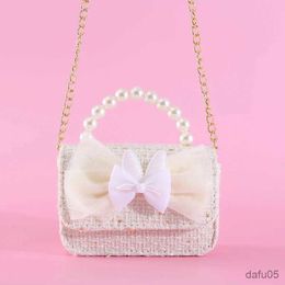 Handbags New Kids Plush Purses and Handbags Cute Lace Little Girls Bag Baby Coin Pouch Purse