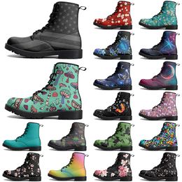 DIY new Classic Martin Boots Non-slip autumn winter man women Versatile cool trend Customised warm Fashion Versatile Elevated Casual Boots 66229