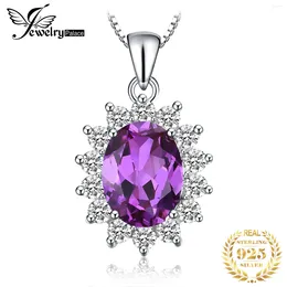 Pendants Jewelrypalace Created Alexandrite Sapphire Natural Amethyst Garnet Blue Topaz 925 Sterling Silver Pendant Necklace No Chain