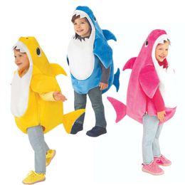 Halloween Costume for Kids Deluxe Shark One Piece Child Toddler Sharks Animal Cosplay Purim Carnival Fancy Clothes E42A13