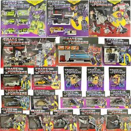 Transformation toys Robots Transformetion G1 Reissue KO OP prime Menasor Wheeljack Grimlock Shockwave Insecticions Action Figure Toy Gift Collection 231031