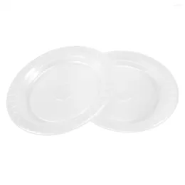 Dinnerware Sets 100PCS Clear Plastic Disposable Plates For Dessert & Appetizers BBQ