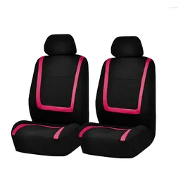 Car Seat Covers Assorted Colors 4PCS Front Seats Polyester Cover Fit For Auto Truck Van Accessories