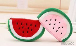 Mobile Phone Chain 10-22CM Watermelon Plush Toy Key chain pendant pencil toys Doll R231031