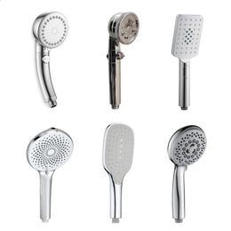 Bathroom Shower Heads European American Handheld Head High Pressure Chrome Water Saving Multifunctional Showerhead Accessories 231030