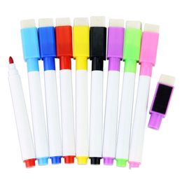 Multi Function Pens Wholesale Magnetic Whiteboard Pen Ding And Recording Magnet Erasable Dry White Board Markers For Office School Sup Dh0Go