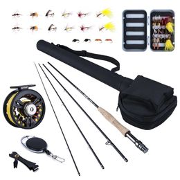 Boat Fishing Rods Goture Fly Rod Combo 5 6 7 8 CNC Machined Reel Carbon Fiber 2.74M Line Tackle Box Triangle Tube 231030