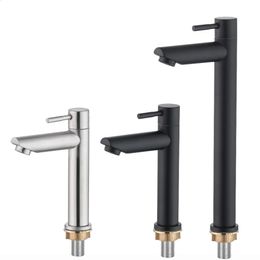 Kitchen Faucets G12' Cold Only Basin Faucet Stainless Steel Bathroom Water Deck Mounted Sink Taps Torneira WB1132 231030