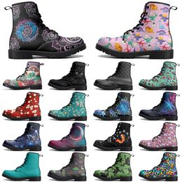 DIY new Classic Martin Boots Non-slip autumn winter man women Versatile cool Customised warm Fashion Versatile Elevated Casual Boots 65439