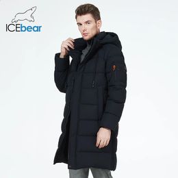 Men's Down Parkas 2023 long winter jacket man bussiness casual hooded parka windproof cotton coat MWD3270I 231030