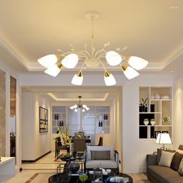 Pendant Lamps American Simple Chandelier Creative Warm Living Room Luxury Hall Fashion Dining Study