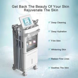 Nano-scale Microdermabrasion Anti-aging 9 in 1 Instrument Skin Water Replenishing Face Firming Collagen Elastin Promoting Oxygen Aqua Jet Vertical Device