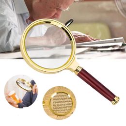 Magnifying Glasses 10 X Faux Wood Handle Handheld Magnifying Glass Magnifier High-Magnification High-Definition for Jewelry Loupe 60 mm 2.36 in 231030