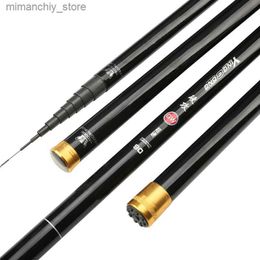 Boat Fishing Rods High Carbon 8m 9m 10m 11m 12m 13m Power Hand Pole Fishing Rod Ultra Hard Super Light Telescopic Rod Stick Spare tip A119 Q231031