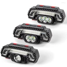 Headlamps LED Headlamp Mini Multi-Function Fishing Light Smart Sensor Head-Mounted Torch Bicycle Outdoor