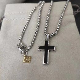 Крест ожерелье для мужчин dy ювелирные изделия Ретро Винтаж дизайнерские ювелирные изделия мужские цепи серебряные ожерелья мужские цепи бойфренд подарок на день рождения оптом