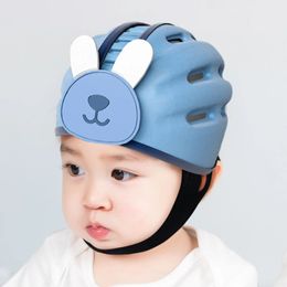 Pillows Baby Safety Helmet Protections Hat Cartoon Bumpers Security Breathable for Toddler Walking Crawling Kids Cap 231031