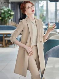 Women's Trench Coats Long Women Clothing Slim Temper Elegant Design Korean Fashion Office Lady Double Breasted Minimalist Vintage Windproof