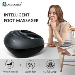 Foot Massager Electric Massage Machine Infrared Heating Therapy Shiatsu Kneading Air Compression Health Care Antistress Household Gift 231030
