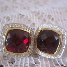 Stud Earrings Sterling Silver Jewelry With Garnet And Diamonds In Gold Smoky Quartz Earring Fine