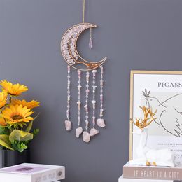 Tree of Life Crystal Dream Catcher Hanging Decoration Hand-woven Wind Chimes Creative High-end Pendant 1223757