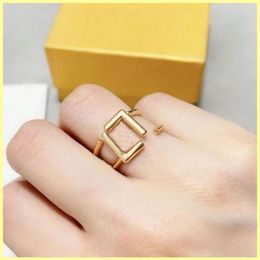 2021 Designer Ring Gold Ring Luxury Jewelry Letter Rings Engagements For Women Love Ring F Brands Necklaces With Box Whole 211256v