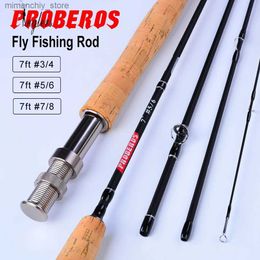 Boat Fishing Rods Flying fishing rod 7 feet 2.1m four section high carbon high configuration flying fishing rod 3 / 4 5 / 6 7 / 8 flying rod Q231031