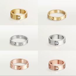 Luxury ring women love designer rings fashion Jewellery wedding bague mens rings letter grave diamond ring for men classical 3 Colours famous ornament zb010