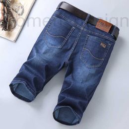 mens jeans Men's Jeans designer luxury Summer thin men's Denim Shorts straight tube loose fit 5 / 7 breeches K4QW
