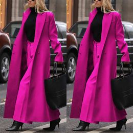 Winter Warm Pants Suits Long Sleeve High Waist Women Blazer 2 Piece Set Office Lady Streetwear