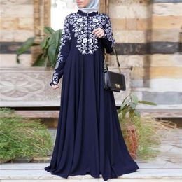 Casual Dresses Dress Women Summer Muslim Kaftan Arab Jilbab Abaya Islamic Lace Stitching Maxi Robe Femme Plus Size Clothing285j