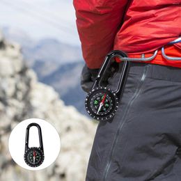 Outdoor Gadgets Carabiner Mini Compass Mutitool Navigation Tools Backpack Travel Hiking Key Chain Clip