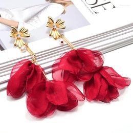 Dangle Earrings Arrival Statement Flower-Shaped Long Wholesale Fashion Big Drop Jewerly Accessories For Women