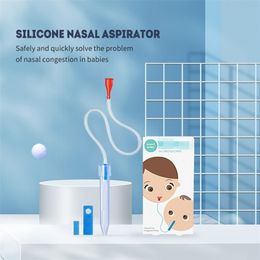 Nasal Aspirators Silicone Soft Nosed Baby Aspirator for Cleaning Mucus in Borns and Babies Anti Reflux Congestion Tools 231030