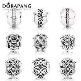 DORAPANG The New 100% 925 Sterling Silver Charm bead Hollowed out pattern Collocation DIY Bracelet & bracele Factory whole232G