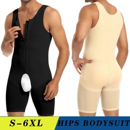 Men's Body Shapers Men's Body Shaper Hips Enhancer Butts Lifter Tummy Control Beer Belly Bodysuit Tight Underwear Slimming Waist S To 6XL 231030