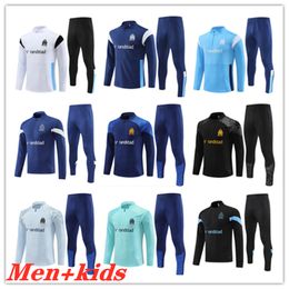 23 24 MILIK PAYET Marseilles survetement Training suit veste maillot 2023 2024 Olympique OM man kids Soccer tracksuits football jogging set sports