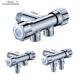 Angle s G12 Threeway Triangle One Into Two Out Double Water Washing Machine Toilet Stop Multifunction Tap 231030