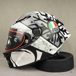 Full Face Open Face Motorcycle Helmet Italy Agv Pista Gprr Grey Red 70th Anniversary Carbon Braze Limited Edition Helmet Full Helmet Sports Car Helmet YI U79B Y8VQ